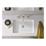 GROHE 20578ENA M-Size Basin Faucet, Lineare™ New, 2 Handles, Function: Traditional, Brushed Nickel