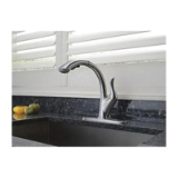 DELTA® 4197-AR-DST Cassidy® Kitchen Faucet, 1.8 gpm Flow Rate, 360 deg Swivel Spout, Arctic™ Stainless, 1 Handle, 1/3 Faucet Holes