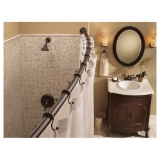 Moen® SR2201OWB Shower Curtain Ring, 2.84 in L x 3.37 in W, Steel, Old World Bronze