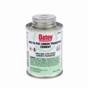 Medium Fast ABS to PVC Transition Cement, 4 oz Can, Translucent Liquid, Green, 0.93