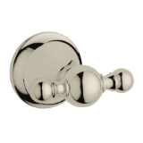 GROHE 40159EN0 Robe Hook, Seabury®, 2 Hooks, 2-11/16 in OAD, Brass, StarLight® Brushed Nickel