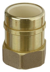 Sioux Chief SpecBox™ 647-CG5 Straight Adapter, 1/2 in PEX F1807 Inlet, 1/4 in Compression Outlet, 304 Stainless Steel