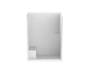 Clarion RE8060STRS-WH One-Piece Shower, 60 in L x 35 in W x 81 in H, AcrylX™, White