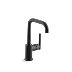 Kohler® 7509-BL Purist® Single-Handle Bar Sink Faucet, Matte Black