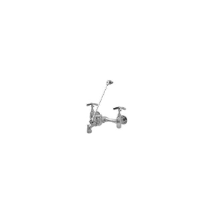 Zurn® JP1996-SF JP1996 Sink Faucet, Wall Mounting, 2 Handles, 8 in Center, 6 gpm Flow Rate, Chrome Plated