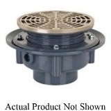 Sioux Chief 863-43NR Flashing Drain with Ring and Strainer, 3 in Outlet, Hub Connection, PVC Drain