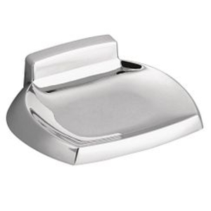 Moen® P5360 Contemporary Soap Holder, Donner, 4-1/4 in W x 3-1/4 in D x 1-1/2 in H, Zinc Alloy, Polished Chrome