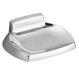 Moen® P5360 Contemporary Soap Holder, Donner, 4-1/4 in W x 3-1/4 in D x 1-1/2 in H, Zinc Alloy, Chrome