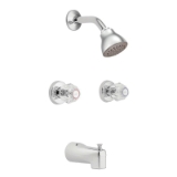 Moen® 2982EP Standard Tub and Shower, 1.75 gpm Shower, Chrome