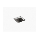 Kohler® 3161-NA Poise® Bar Sink, Rectangular Shape, 14 in L x 14 in W x 9-3/16 in D Bowl, 18 in L x 18 in W x 9-1/2 in D, Undermount, Stainless Steel