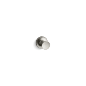 Kohler® 14443-BN Robe Hook, Purist®, 1 Hook, 1-3/4 in OAD x 1-3/8 in OAH, Brass, Vibrant® Brushed Nickel