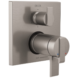 DELTA® T27T967-SS TempAssure® 17T Angular Modern Valve Trim, Stainless