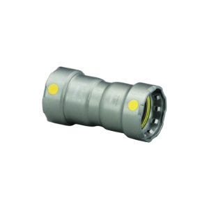 MegaPress®G 25026 Pipe Coupling With Stop, 2 in Nominal, Press End Style, Carbon Steel, Import