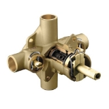 Moen® 8371HD Rough-In Valve, 1/2 in C Inlet x 1/2 in C Outlet, Brass Body