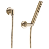 Brizo® 88875-GL Odin® Wall Mount Hand Shower, 1.75 gpm Flow Rate, 60 to 82 in L Hose, 1/2-14 NPSM Connection, Luxe Gold