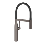 GROHE 30295A00 30295_0 Essence New Semi-Pro Kitchen Faucet, Residential, 1.75 gpm Flow Rate, Hard Graphite