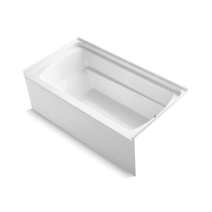 Sterling® 71121120-0 Bathtub, Ensemble™, Rectangle Shape, 33-1/4 in L x 60-1/4 in W, Right Drain, High Gloss White