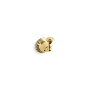 Kohler® 10555-PB Robe Hook, Devonshire®, 1 Hook, 3-3/16 in OAD x 3-1/4 in OAH, Metal, Vibrant® Polished Brass