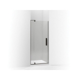 Kohler® 707500-L-ABZ Pivot Shower Door, Tempered Glass, Frameless Anodized Dark Bronze Frame, 27-5/16 to 31-1/8 in Opening Width, 1/4 in THK Glass