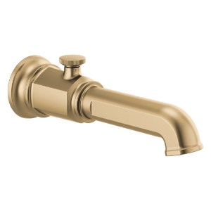 Brizo® RP100327GL Invari™ Pull-Up Diverter Tub Spout, 1/2 in, Luxe Gold