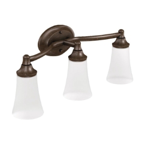Moen® YB2863ORB 3-Globe Bath Light, Eva®, 120 VAC, Oil Rubbed Bronze