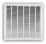 TRUaire™ 1-Way Stamped Face Return Air Filter Grille, 30 in W x 30 in H x 1/2 in THK, Steel, Powder Coated