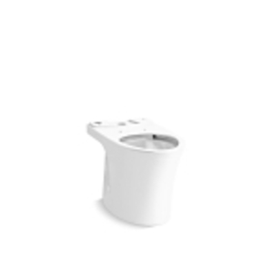 Kohler® 28121-0 Veil® Elongated Toilet Bowl With Skirted Trapway, White