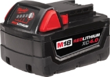 M18™ REDLITHIUM™ Rechargeable Cordless Battery Pack, 4 Ah Lithium-Ion Battery, 18 VDC, For Use With Milwaukee® M18™ Cordless Power Tool