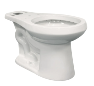 NIAGARA™ EcoLogic® Sentinel™ Toilet Bowl, Round, 6 x 8 in Water Surface, 15-1/2 in Rim Height, 10 or 12 in Rough-In, 15-1/2 in Height, 14-1/2 in Width, 26-3/4 in D, Vitreous China, White