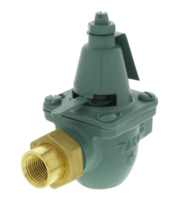 Taco® 329-T Boiler Feed Pressure Reducing Valve, 1/2 in, FNPT x NPT Union, 10 to 25 psi, Cast Iron