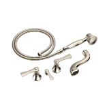 Brizo® T70360-PN Rook® 2 Handle Tub Filler Trim Kit With Bi-Directional Lever Handle, Solid Brass, Polished Nickel