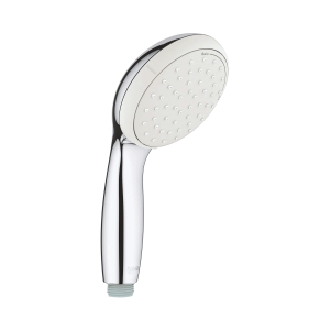 GROHE 26047001 New Tempesta® 100 II Hand Shower, 1.75 gpm Flow Rate, 2 Sprays, 3-15/16 in Dia Head, 1/2 in Connection, StarLight® Polished Chrome