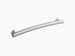 Sterling® 80012222-N Curved Wide Grip Grab Bar, 22-1/4 in L, Nickel, Anodized Aluminum