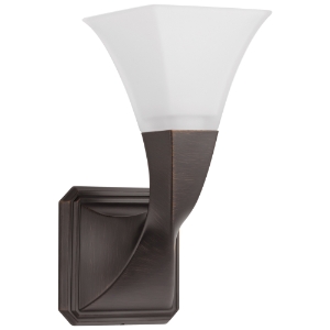 Brizo® 697030-RB Virage® Transitional Single Sconce Light, 120 VAC, Venetian Bronze Housing, 1 Lamp