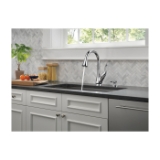 DELTA® 16968-SD-DST Pull-Down Kitchen Faucet, Talbott™, 1.8 gpm Flow Rate, Chrome, 1 Handle, 1 Faucet Hole, Function: Traditional, Commercial