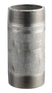 Boshart Industries SS304N-0780 Pipe Nipple, 3/4 in Nominal, MNPT End Style, 8 in L, 304 Stainless Steel, SCH 40/STD, Welded
