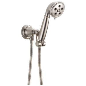 Brizo® 88861-NK Rook® Wall Mount Hand Shower, 1.75 gpm, 60 to 82 in L Hose, 1/2-14 NPSM Connection, Luxe Nickel