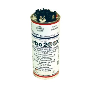 Mars® Turbo® 200X 12300 Universal Motor Run Capacitor, 2.5 to 97.5 uF, 440 VAC, Round