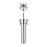 GROHE 65818000 Vessel Sink Pop-Up Drain, StarLight® Polished Chrome