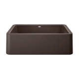 Blanco 401896 Ikon Apron Front Composite Sink, Rectangle Shape, 33 in W x 10 in D x 19 in H, Granite, Café