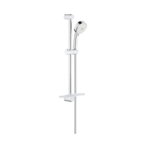 GROHE 27577002 New Tempesta® Cosmopolitan 100 IV Shower Rail Set, 3-15/16 in Dia Rain O2/Rain/Massage/Jet Shower Head, 2.5 gpm, 69 in L Hose, StarLight® Polished Chrome