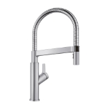 Blanco 401991 SOLENTA™ Semi-Professional Kitchen Faucet With Dual Spray, 1.5 gpm Flow Rate, Stainless, 1 Handle, 1 Faucet Hole, Function: Traditional
