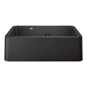Blanco 402322 Ikon 1-3/4 Low Divide Offset Bowl Apron Front Kitchen Sink, Rectangular Shape, 33 in L x 19 in W x 10 in H, SILGRANIT®, Anthracite