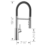 Blanco 402447 Catris Pulldown Faucet, 1.5 gpm Flow Rate, Chrome