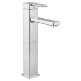 Moen® S6712 Bathroom Faucet, 90 Degree™, Commercial, 5-1/4 in Spout, 9-9/16 in H Spout, Chrome, 1 Handle, Pop-Up Drain