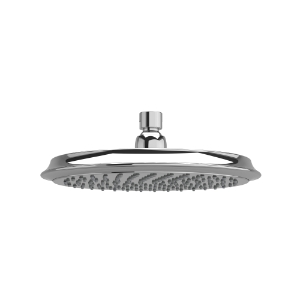 RIOBEL 408C Cross Collection Rain Showerhead Slim Ultra, 2.0 gpm Flow Rate, Chrome