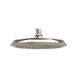 RIOBEL 408PN Cross Collection Rain Showerhead Slim Ultra, 2 gpm Flow Rate, Polished Nickel