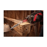 Milwaukee® SAWZALL® AX™ 48-00-5226 Tapered Back Reciprocating Saw Blade, 9 in L, 5 TPI, Carbide Body, Universal/Toothed Edge Tang