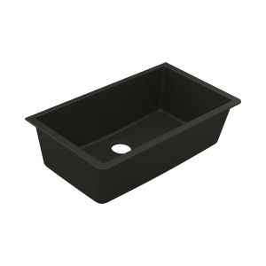Moen® GGB4010B Dual Mount Sink, Matte Black, 30-1/4 in L x 16-5/16 in W x 9-7/16 in D Bowl, 33 in W x 18-7/16 in D x 9-7/16 in H, Undermount, Granite