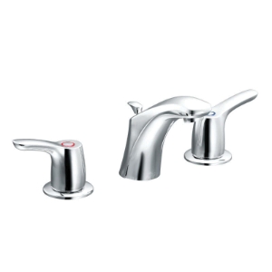 CFG CA42111 Baystone™ Widespread Bathroom Faucet With 50/50 Pop-Up Waste Assembly, Residential, 1.2 gpm Flow Rate, 3-7/8 in H Spout, 8 in Center, Polished Chrome, 2 Handles